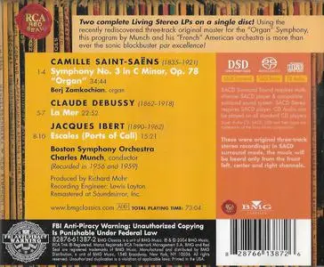 Charles Munch, Boston Symphony Orchestra - Saint-Saëns: Symphony No. 3; Debussy: La Mer; Ibert: Escales (2004)