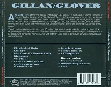 Gillan & Glover - Accidentally On Purpose (1988, remaster 2010)