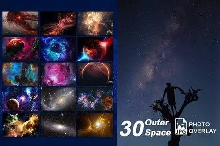 30 Outer Space Photo Overlay - 68772407