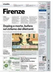 la Repubblica Firenze - 9 Febbraio 2018