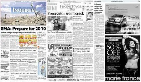 Philippine Daily Inquirer – January 30, 2009