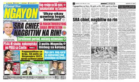 Pilipino Star Ngayon – Agosto 17, 2022