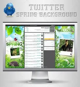 GraphicRiver Twitter Background | Spring