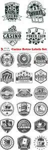 Vectors - Casino Retro Labels Set