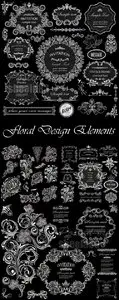 Floral Design Elements Vector