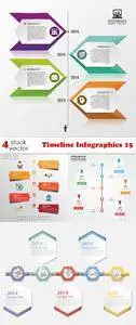 Vectors - Timeline Infographics 15