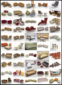 3D Max Models of Upholstered Furniture 2