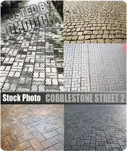 Cobblestone street 2 - Stock Photo