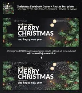 GraphicRiver - Merry Christmas - Facebook Cover