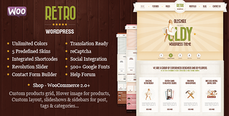 ThemeForest - Retro v4.0.1 - Vintage WordPress Theme - 5075763