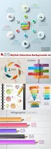 Vectors - Stylish Education Backgrounds 29
