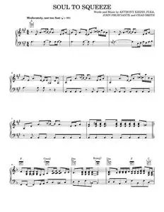 Soul to squeeze - Red Hot Chili Peppers (Piano-Vocal-Guitar)