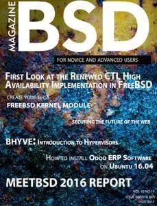 BSD Magazine - Vol10 - No.11 - Issue 10, 2016