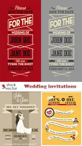 Vectors - Wedding invitations
