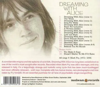 Mark Fry - Dreaming With Alice (1972) [Remastered  2007]