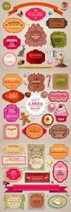 Vintage Paper Labels Vector