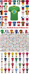 Vectors - Football Teams T-Shirts Set