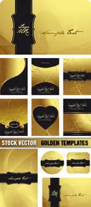 Stock Vector - Golden Templates
