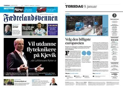 Fædrelandsvennen – 09. januar 2020