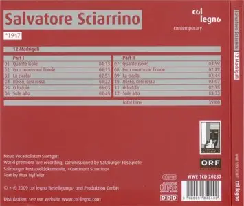 Salvatore Sciarrino - 12 Madrigali (2009)