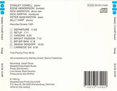 Stanley Cowell Sextet - Setup (1993) {SteepleChase SCCD 31349}