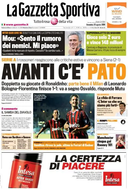 La Gazzetta dello Sport (23-08-09)