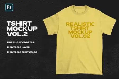 Realistic Tshirt Mockup Vol.2