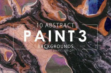 CreativeMarket - Abstract Paint Backgrounds Vol3