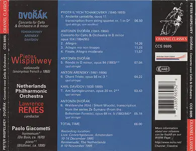 Dvorák - Pieter Wispelwey - Cello Concerto [Channel Classics CCS 8695] {1996, Bonus CD}