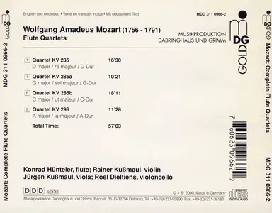 Konrad Hunteler, Roel Dieltiens, Jurgen Kussmaul, Rainer Kussmaul - Wolfgang Amadeus Mozart: Flute Quartets (2000)