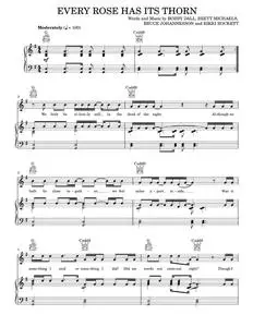 Every Rose Has Its Thorn - Poison, Rock Of Ages Musical (Piano-Vocal-Guitar)