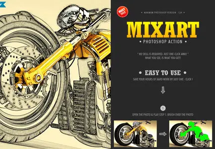 GraphicRiver - Mixart Photoshop Action