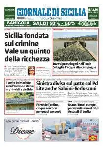 Giornale di Sicilia Sicilia Orientale - 12 Gennaio 2018
