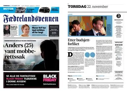 Fædrelandsvennen – 22. november 2018