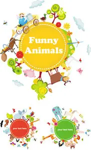 Funny Animals Vector