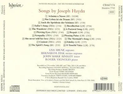 Lisa Milne, Bernarda Fink, John Mark Ainsley, Roger Vignoles - Joseph Haydn: Songs (2011)