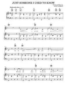 Just Someone I Used To Know - Dolly Parton, Jack Clement, Porter Wagoner (Piano-Vocal-Guitar)