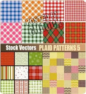 Plaid patterns 5 - Stock Vector