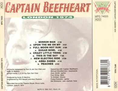Captain Beefheart - London 1974 (1999)