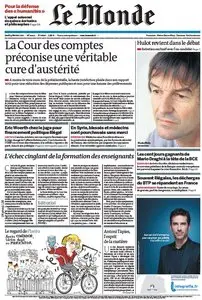 Le Monde du 9 Février 2012