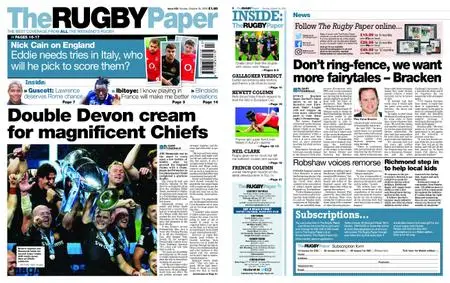 The Rugby Paper – October 25, 2020