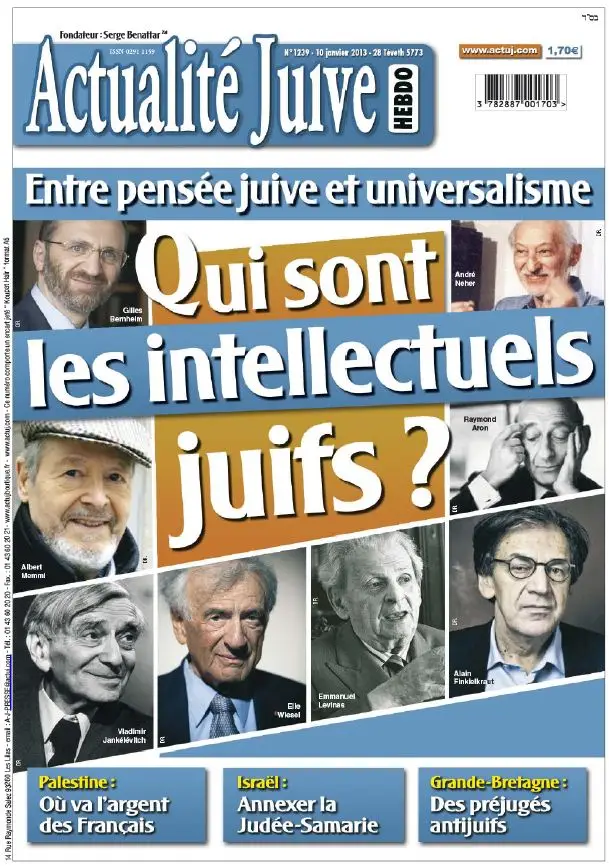 Actualité Juive 1239 - 10 Janvier 2013