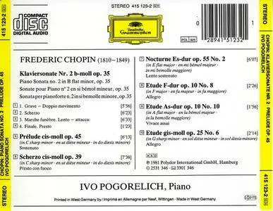 Ivo Pogorelich - Frederic Chopin Recital: Piano Sonata No. 2; Prelude; Scherzo; Nocturne; Etudes (1981)