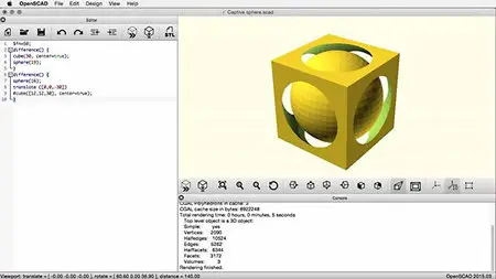 Lynda - Creating a Captive Sphere with OpenSCAD