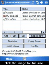 PortaPlus Website Monitor 1.0