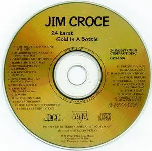 Jim Croce - 24 karat Gold In A Bottle (1972-73) {DCC Compact Classics ‎GZS-1060 rel 1994}