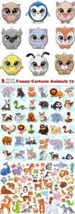 Vectors - Funny Cartoon Animals 72