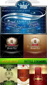 Stock Vector - Bottle Stickers