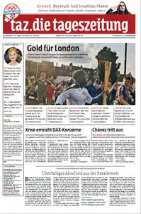 Tageszeitung TAZ vom 27 Juli 2012
