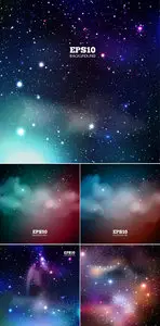 Universe Backgrounds Vector